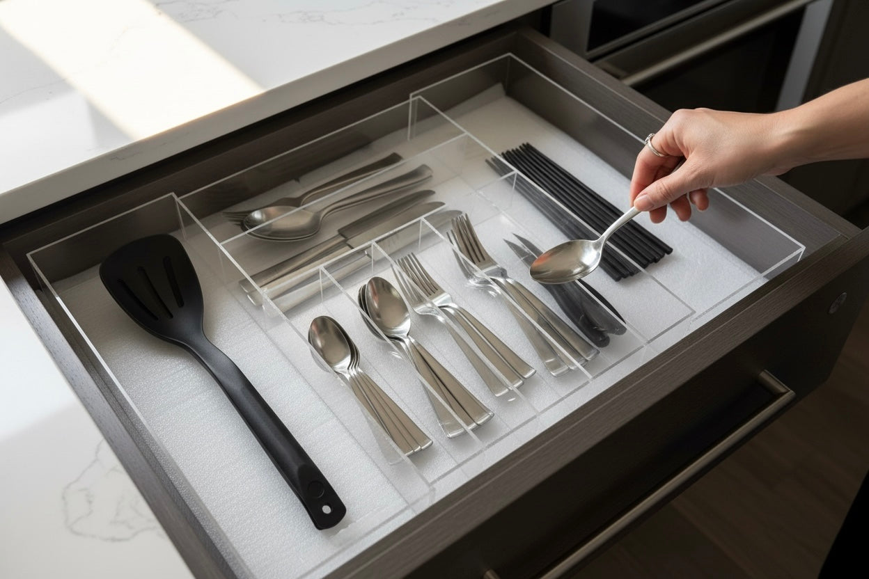 Neatly You Acrylic Expandable Drawer Organizer